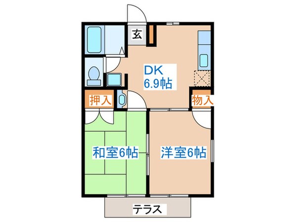 ニューシティ大町Ⅱの物件間取画像